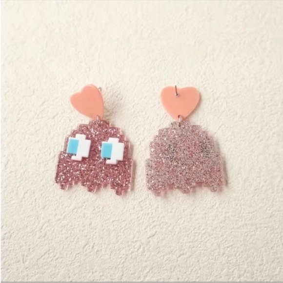 FREE WITH ANY PURCHASE Pac-Man drop earrings - Picture 2 of 5